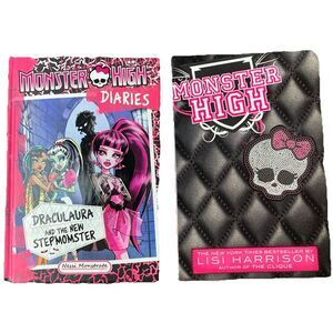 Lot of 2 Monster High Books Monster High Original and DracuLaura StepMonster